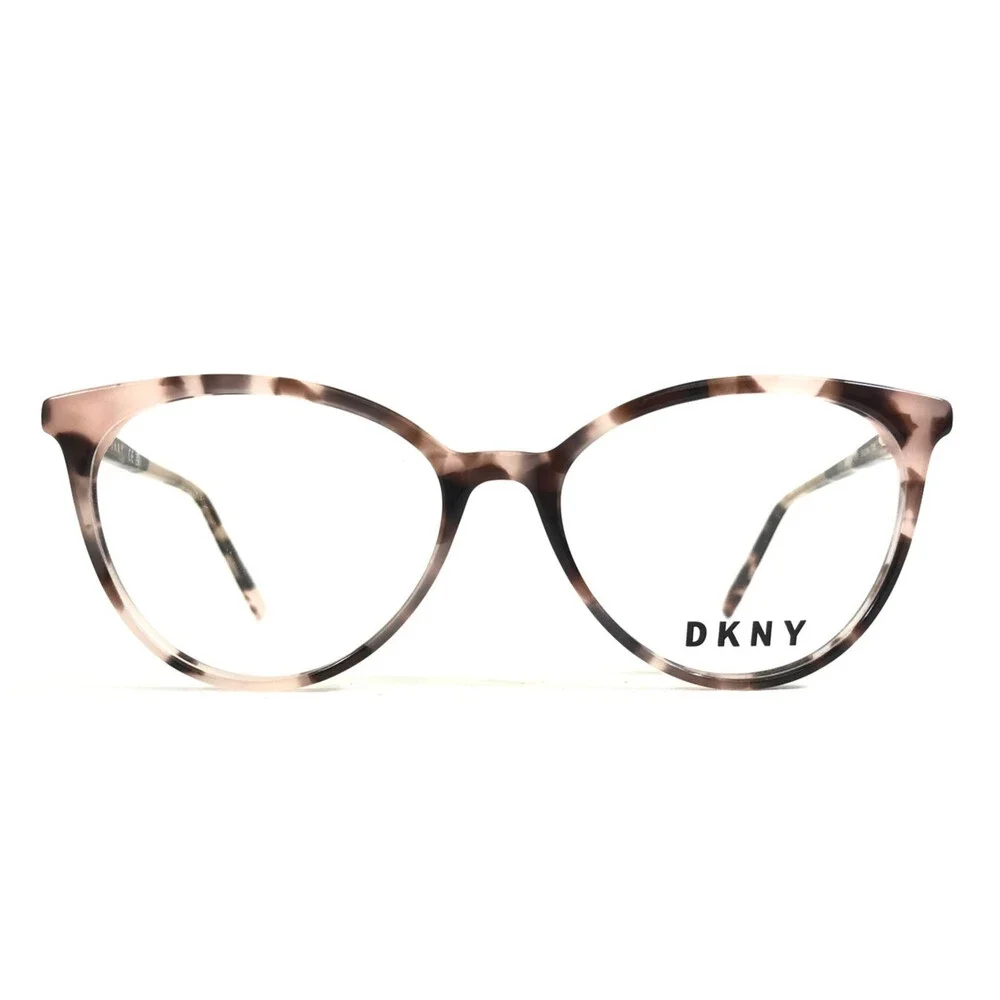 DKNY Eyeglasses Frames DK5003 265 Pink Tortoise Cat Eye Full Rim 53-16-135